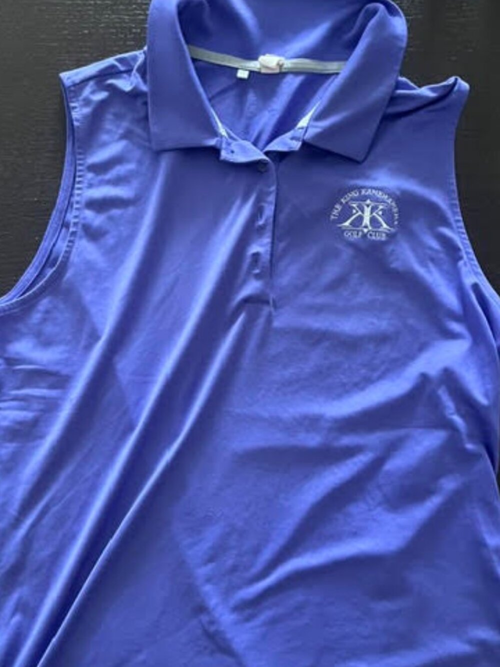 Under Armour golf "King Kamehameha Golf Club " sleeveless polo shirt L